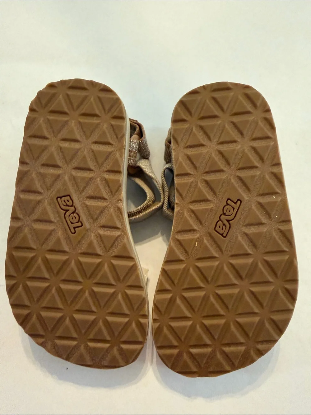 Teva Kids Neutral Beige Hook-and-Loop Sport Sandals